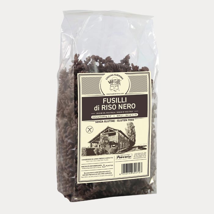 Fusilli di Riso Nero