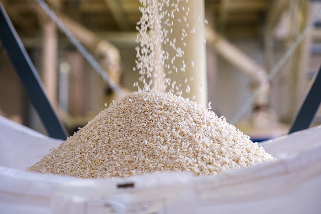 Riso lavorato nel Big Bag